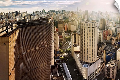 Brazil, Sao Paulo, Edificio Copan (Copan Building) by Oscar Niemeyer