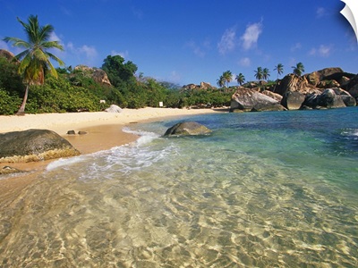 British Virgin Islands, Virgin Gorda, View of the beach