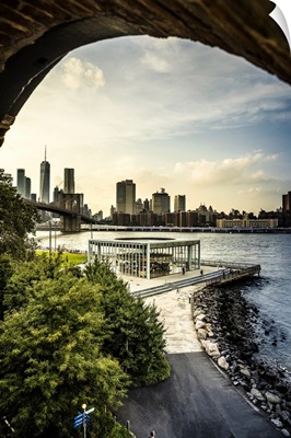 Brooklyn, Dumbo, View Of Lower Manhattan Skyline