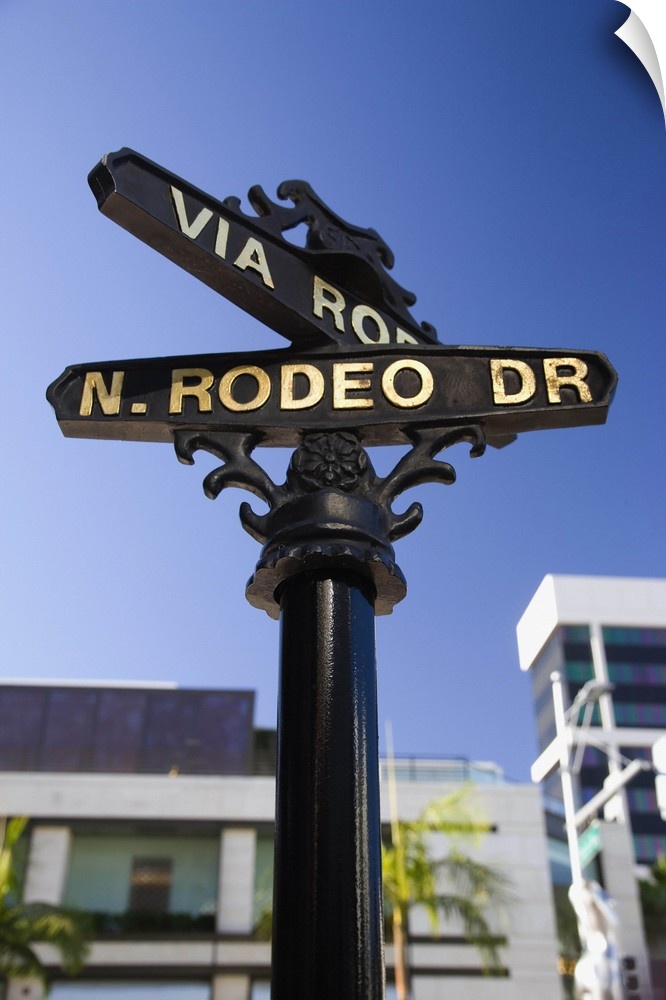 United States, USA, California, Los Angeles, Beverly Hills, Rodeo drive sign