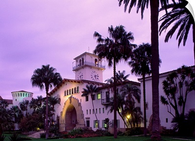 California, Santa Barbara, view of the County Courthouse