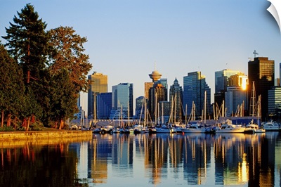 Canada, British Columbia, Vancouver, Stanley Park and Coal harbor