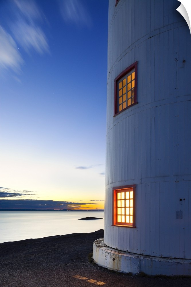 Canada, Qu..bec, Gasp..sie, Gasp.. Peninsula, Bas-Saint-Laurent, Ile Verte Lighthouse