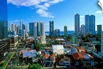 Central America, Panama, Panama city, View of the city
