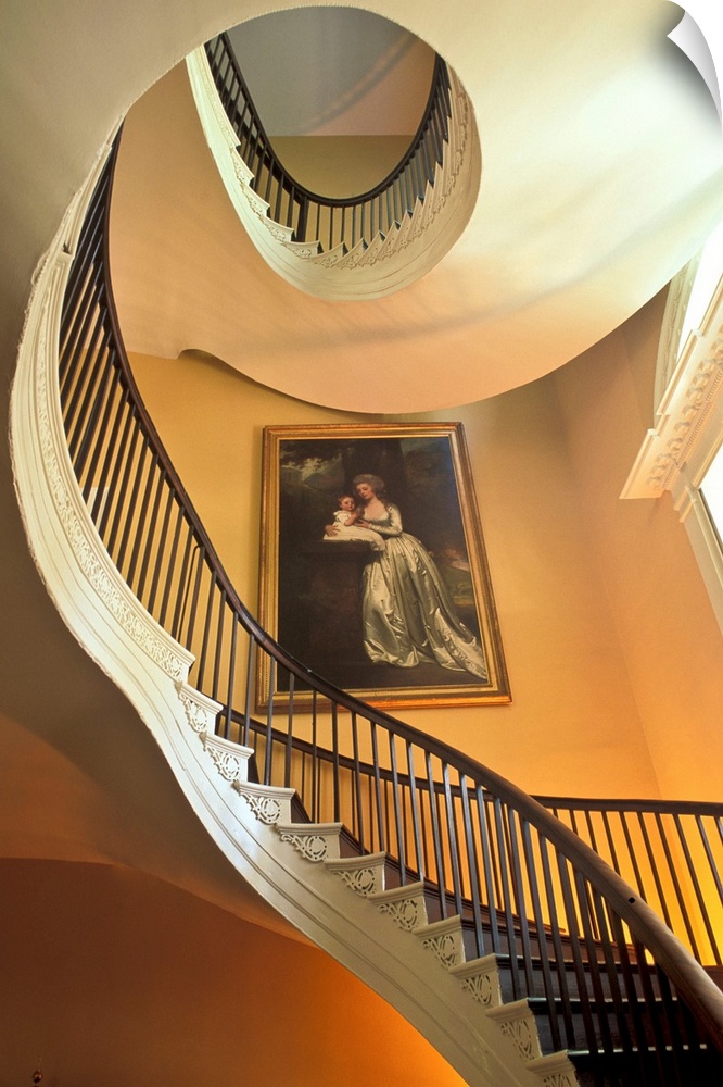 Charleston, South Carolina,  Nathaniel Russell House Staircase