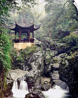 China, Sichuan, Mount Emei, Wannian Temple, pagoda