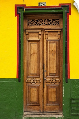 Colombia, Bogota, Spanish Colonial style door
