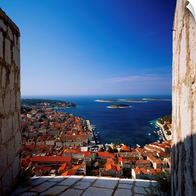 Croatia, Dalmatia, Hvar, view of the town