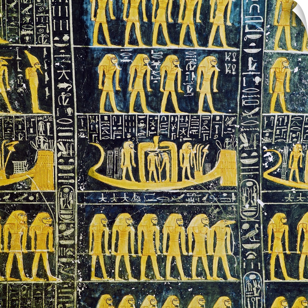 Egypt, Nile Valley, Luxor, Valley of the Kings, Travel Destination, Tomb of Ramses VI, fresco