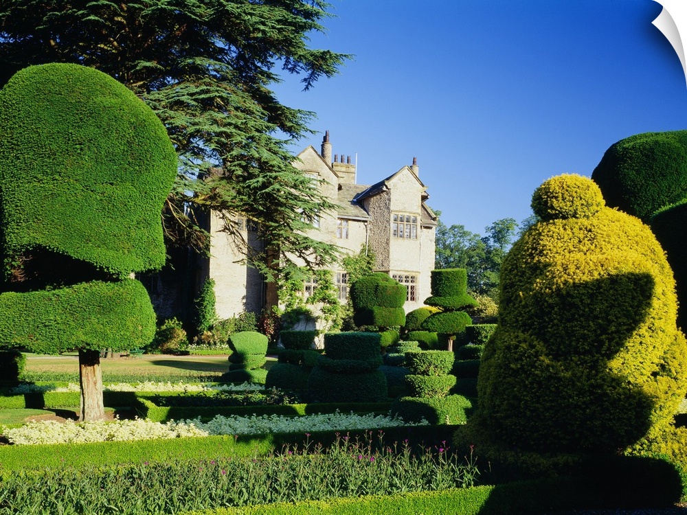 England, Cumbria, Levens Hall Topiary Gardens, the famous gardens near Kendal town
