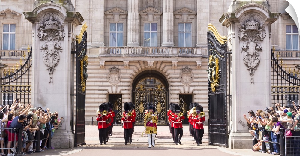 UK, England, Great Britain, London, City of Westminster, Buckingham Palace, Changing of the Guard Ceremony.