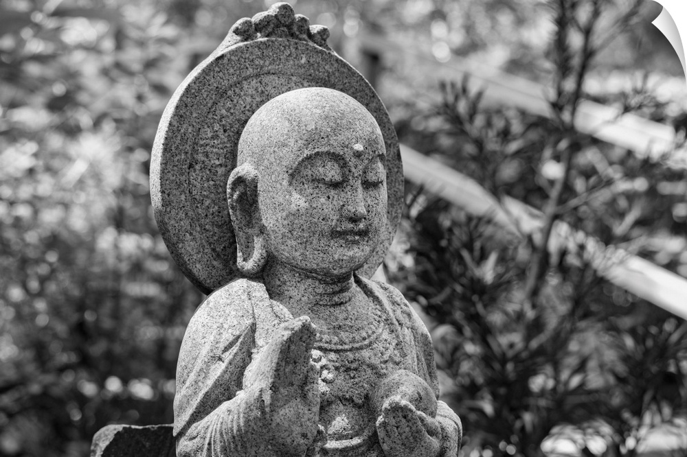 Florida, South Florida, Delray Beach, Buddha statue at the Morikami Museum and Japanese Gardens.