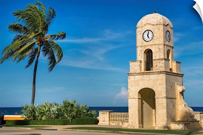 Florida, South Florida, The Palm Beaches, Palm Beach, Clock Tower By The Beach.