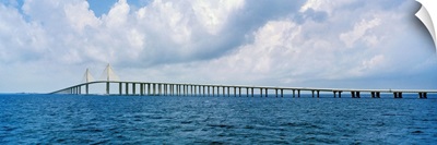 Florida, Tampa, Atlantic ocean, Sunshine Skyway Bridge