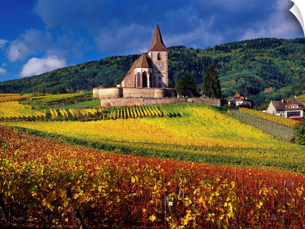 France, Alsace, Hunawihr village, Saint Jacques church