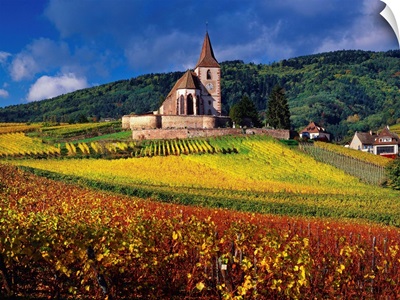 France, Alsace, Hunawihr, Saint Jacques church