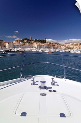 France, Cannes, View towards the harbor