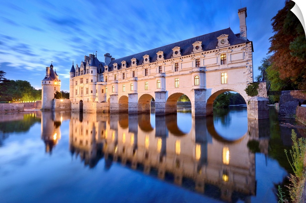 France, Centre, Loire Valley, Indre-et-Loire, Chenonceaux, Chenonceau Castle.