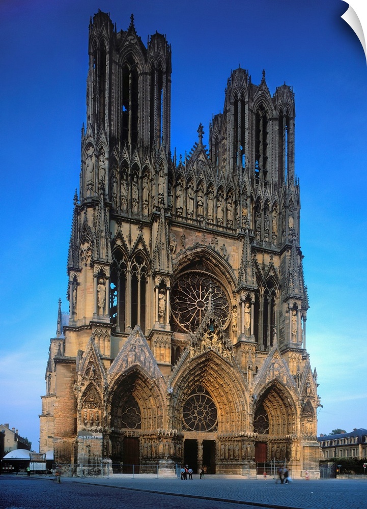 France, Champagne-Ardenne, Champagne, Reims, Notre-Dame de Reims cathedral