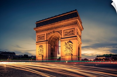 France, Ile-De-France, Ville De Paris, Paris, Champs Elysees, Arc De Triomphe