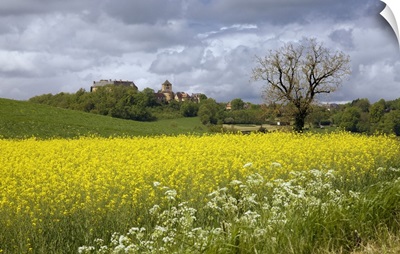 France, Limousin, Cavagnac, The hilltop village of Cavagnac