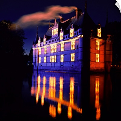 France, Loire Valley, Castle, Chateau d'Azay-le-Rideau