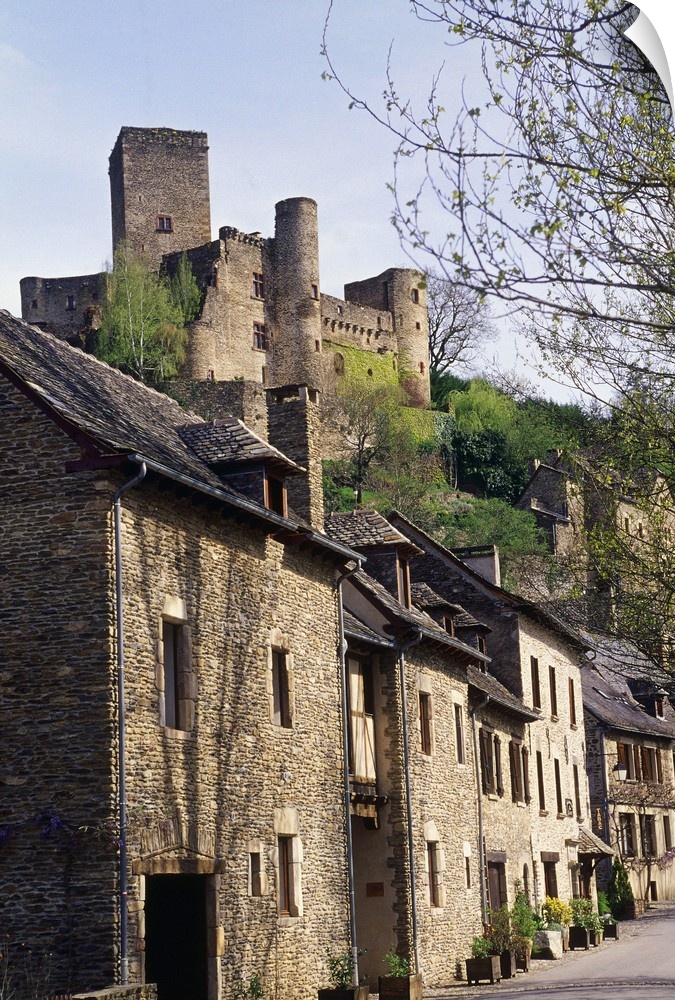 France, Midi-Pyr..n..es, Belcastel, village and castle