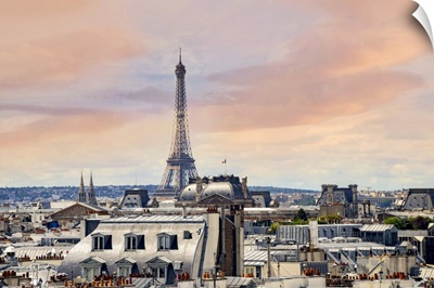 France, Paris, Cityscape With Eiffel Tower