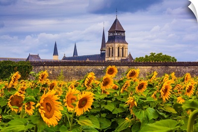 France, Pays De La Loire, Maine-Et-Loire, View Of The Church Of The Fontevraud Abbey