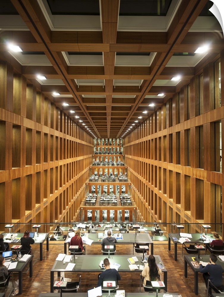 Germany, Berlin, Berlin Mitte, Jacob and Wilhelm Grimm Bibliotheque of Humboldt University.
