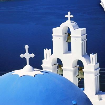 Greece, Aegean islands, Cyclades, Santorini, Typical church