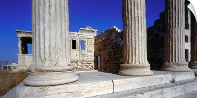Greece, Athens, Erechtheion, ionic columns