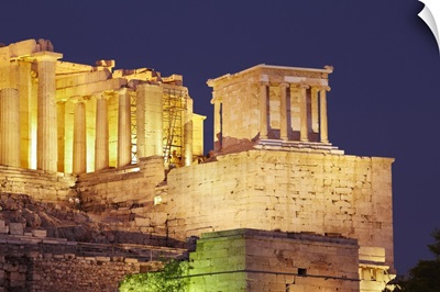 Greece, Central Greece and Euboea, Attica, Athens, Acropolis at sunset