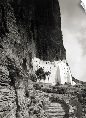 Greece, Cyclades, Amorgos, Monastery Panagia Chosoviotisa