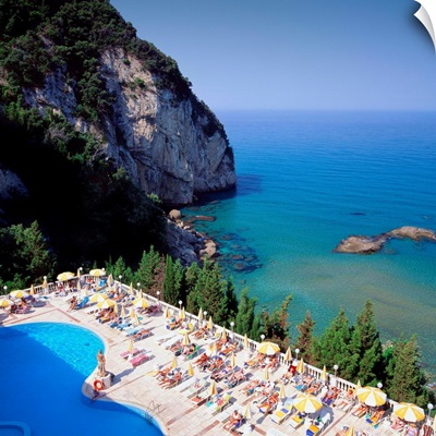 Greece, Ionian Islands, Corfu Island, Kerkira, Agios Gordios Hotel