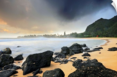 Hawaii, Tropics, Pacific ocean, Kauai island, Tunnels (Makua) beach