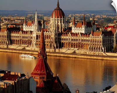 Hungary, Budapest, View of the Parliament