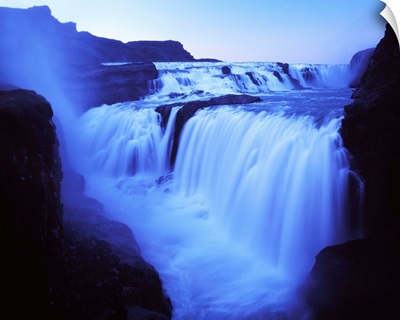 Iceland, South Central Highlands, Gullfoss waterfall