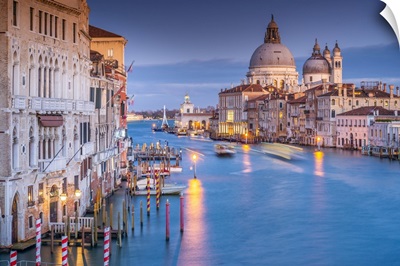 Italy, Adriatic Coast, Venice, Grand Canal, Basilica Di Santa Maria Della Salute
