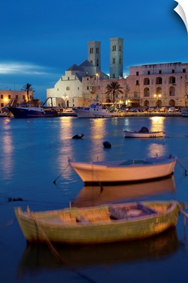 Italy, Apulia, Mediterranean area, Bari district, Murge, Molfetta, Harbor and Cathedral