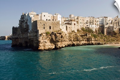 Italy, Apulia, Murge, Adriatic sea, Bari district, Panoramic view