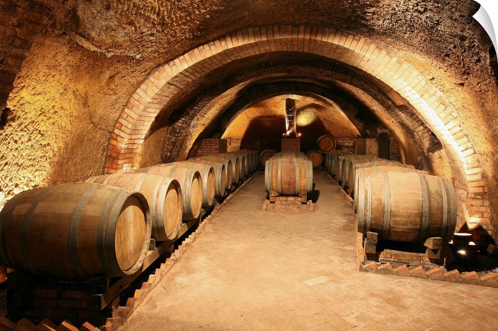 Italy, Basilicata, Vulture, Rionero in Vulture, Cantina del Notaio wine cellar