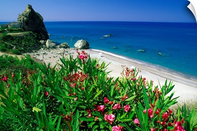 Italy, Calabria, Amantea, view of the beach