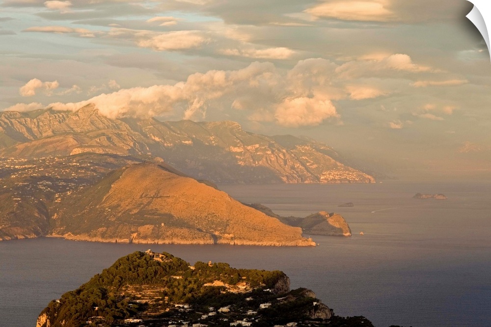 Italy, Campania, Capri, View towards Amalfi Coast