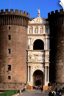 Italy, Campania, Naples, Castel Nuovo called also Maschio Angioino
