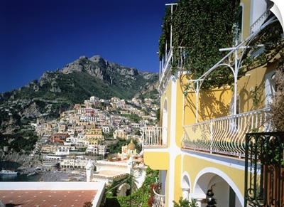 Italy, Campania, Positano, view of town, Amalfi coast