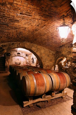 Italy, Campania, Taurasi, Antonio Caggiano wine cellar