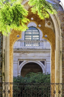 Italy, Catania, Eastern cloister of the Benedictine Monastery