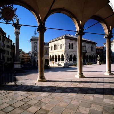 Italy, Friuli, Udine, Piazza delle Liberta, Loggia del Lionello, city hall
