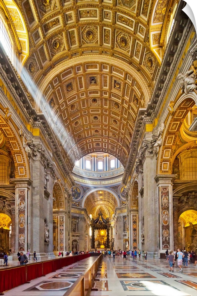 Italy, Latium, Vatican City, Roma district, Rome, Saint Peter's Square, Saint Peter's Basilica
